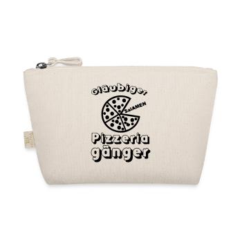 Pizza Pizzeria Spruch lustig Essen Geschenk - Bio-Täschchen - Natur - Vorne