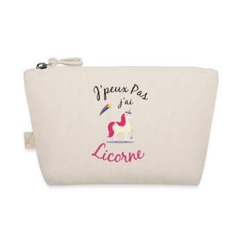 J'peux pas j'ai licorne - Trousse biologique - nature - Devant