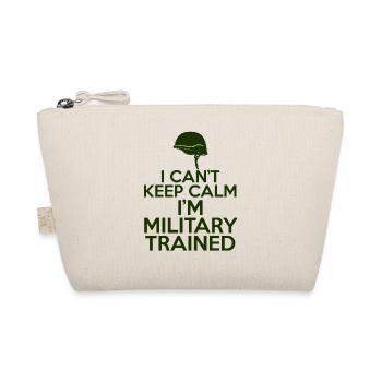 Militär / Soldaten: I can´t keep calm. I´m militar - Bio-Täschchen - Natur - Vorne