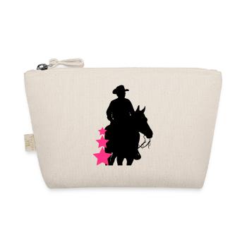 Cowboy , Horse and Stars - Bio-Täschchen - Natur - Vorne
