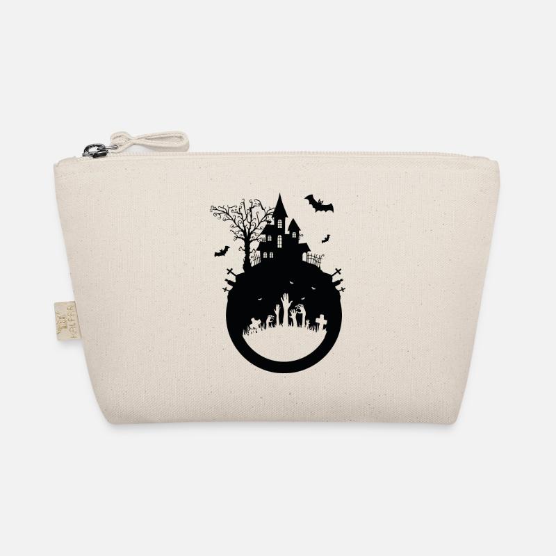 Maison hantée - Design Halloween Trousse biologique