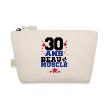 30 ANS BEAU ET MUSCLé,citations,message - Trousse biologique - nature - Devant