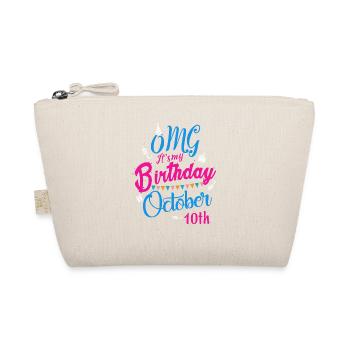 OMG C'est mon anniversaire le 10 octobre - Trousse biologique - nature - Devant