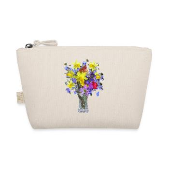 flowers lilies tulips orchids sunflower dahlia ger - Bio-Täschchen - Natur - Vorne