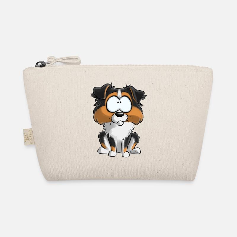 Ich bin Australian Shepherd - Schwarz Tricolor Bio-Täschchen