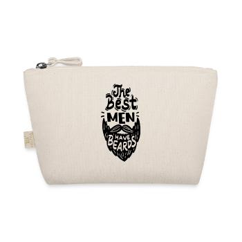 The Best Men Have Beards - Bart Vollbart Rasieren - Bio-Täschchen - Natur - Vorne
