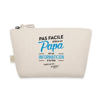 Papa informaticien - Trousse biologique - nature - Devant
