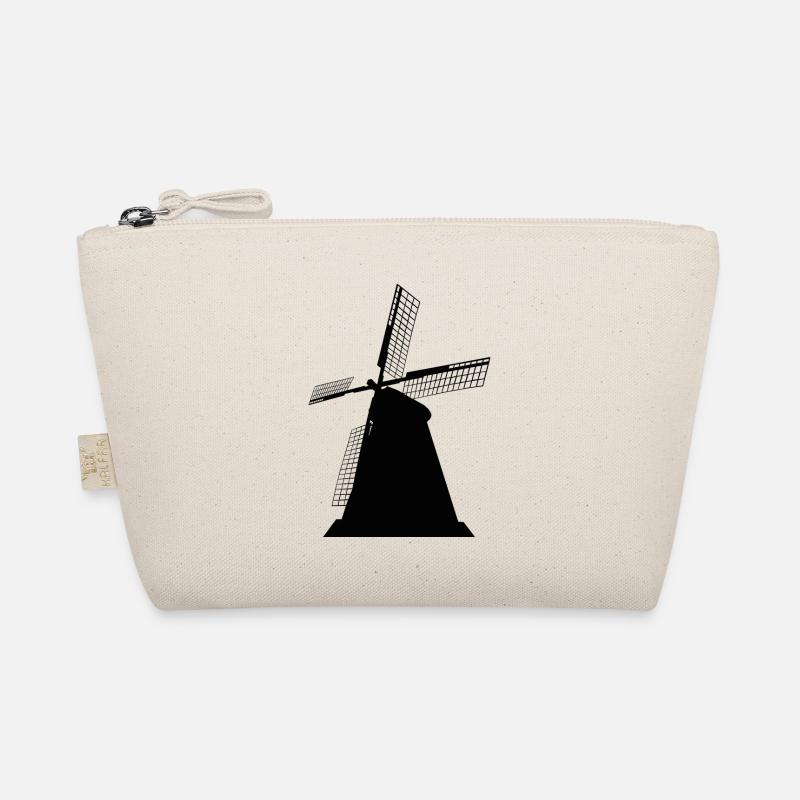 windmill windmill wind turbine windrad25 Organic Pouch