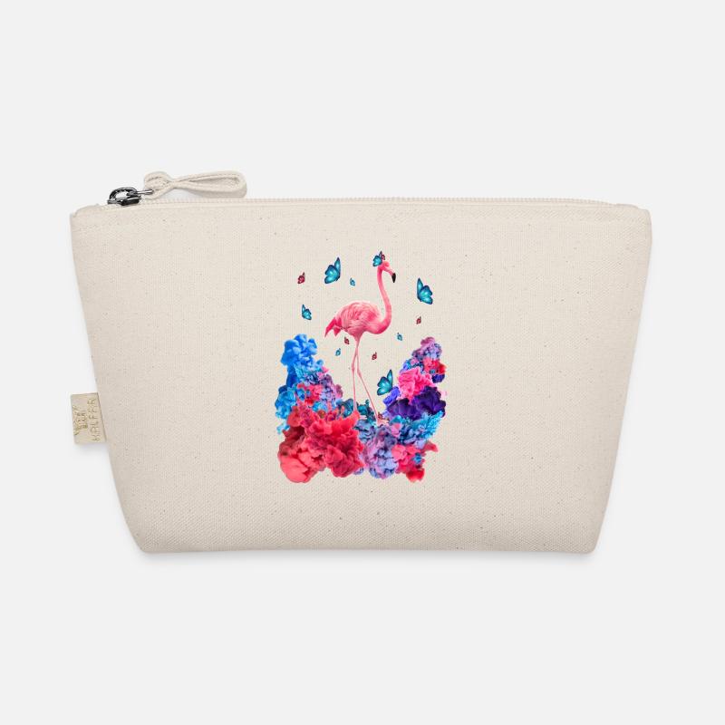 Wolken Flamingo - Bio-Täschchen - Natur