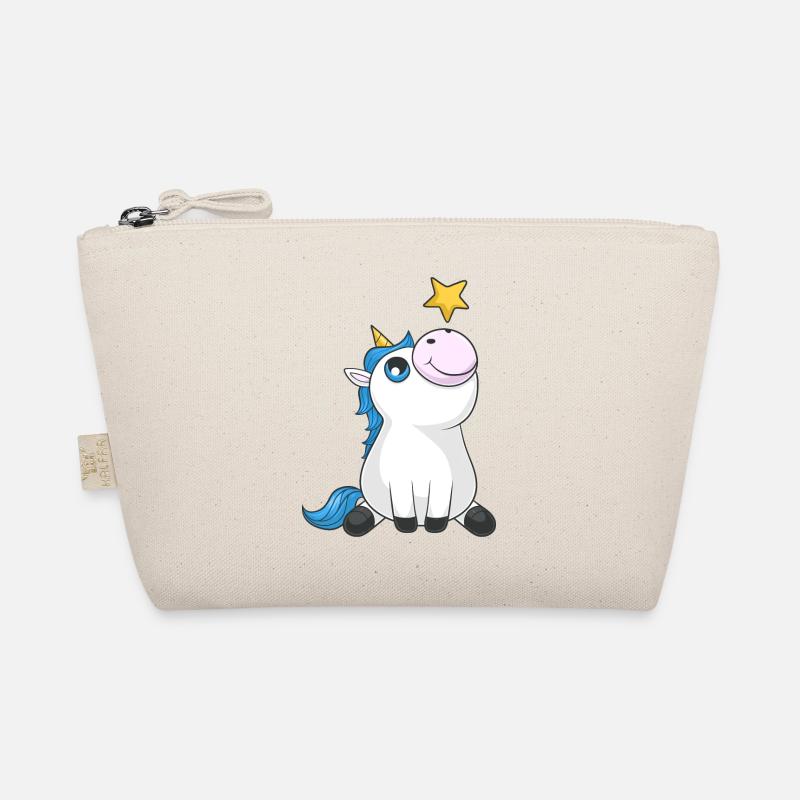 Süßes Comic Einhorn Bio-Täschchen