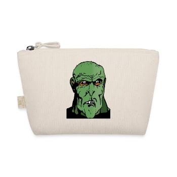 Green ugly man monster - Organic Pouch - nature - Front
