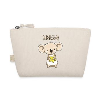 Koala lustig Kind Helga Geschenk Geburtstag Kopie - Bio-Täschchen - Natur - Vorne