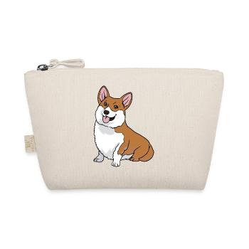 Welsh Corgi Pembroke Cardigan Dog - Organic Pouch - nature - Front