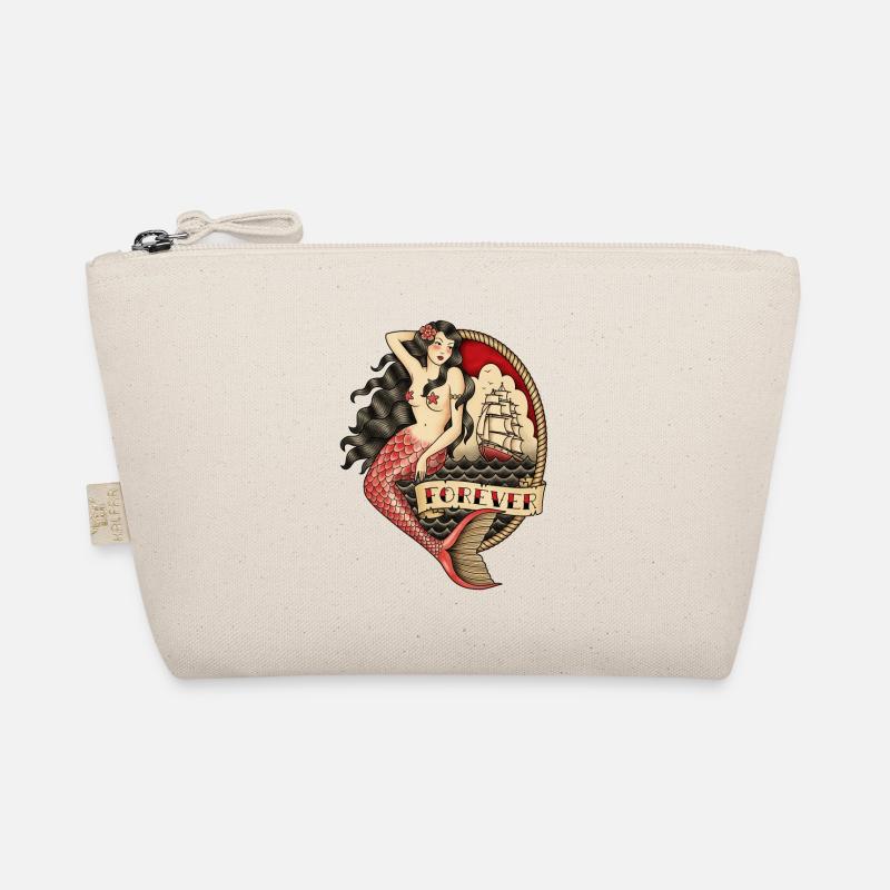 "FOREVER" MERMAID TATTOO Organic Pouch