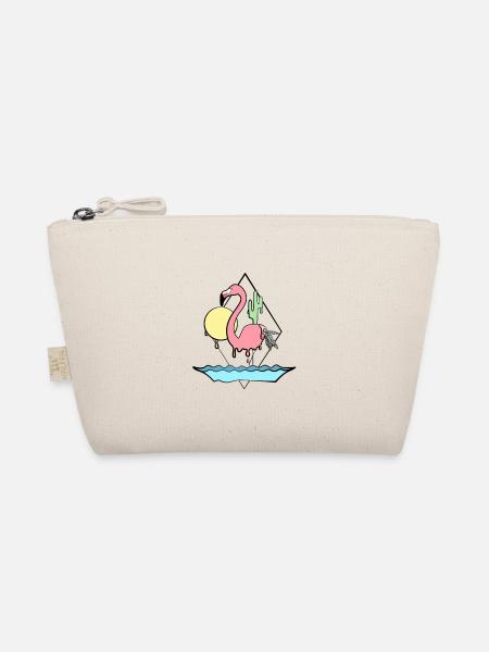 Bonairestyle - Flamingo - Bio-Täschchen - Natur