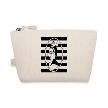 Vintage Pin-up Sailoress - Organic Pouch - nature - Front