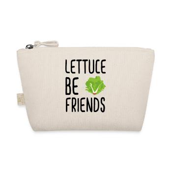 Lettuce Be Friends #lettuce #illustration #veggie - Organic Pouch - nature - Front