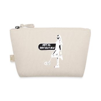 Sexy treasure hunter with metal detector - Organic Pouch - nature - Front