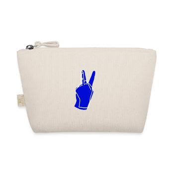peace blue - Bio-Täschchen - Natur - Vorne