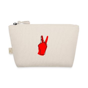 peace red - Bio-Täschchen - Natur - Vorne