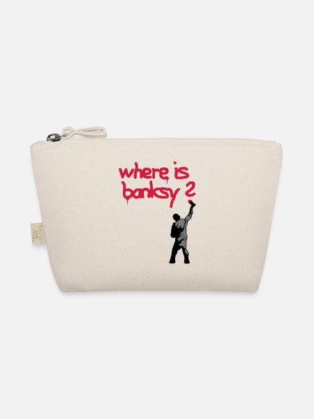 where is banksy - Bio-Täschchen - Natur