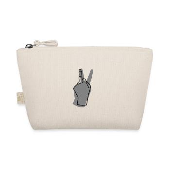 peace grey - Bio-Täschchen - Natur - Vorne