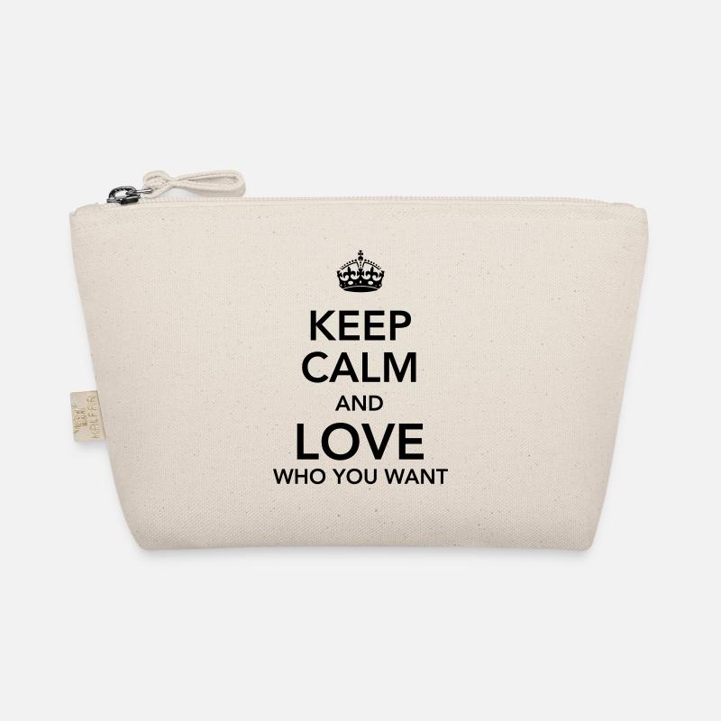 keep calm and love who you want Bio-Täschchen