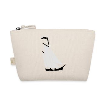 Segelboot / sailboat (2c) - Organic Pouch - nature - Front
