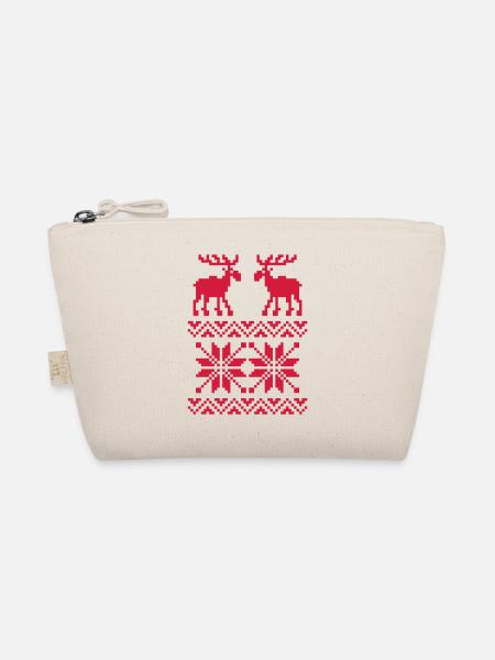 Motif de chandail d'orignaux de Noël - Trousse biologique - nature - Devant
