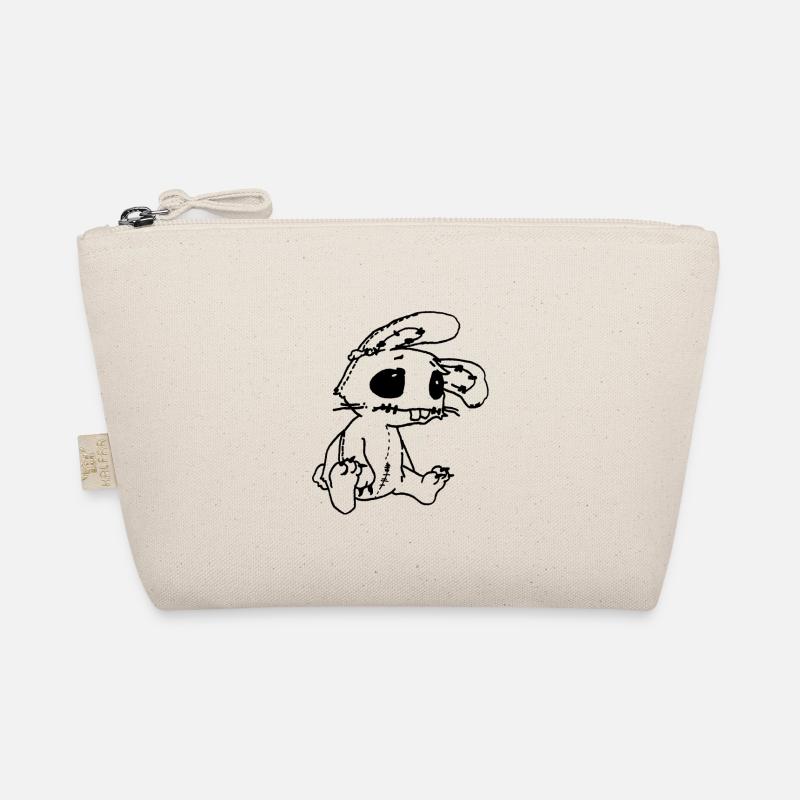 Sad Rabbit - funny emo bunny Organic Pouch