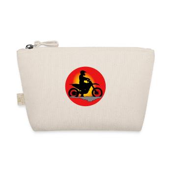 Motocross Enduro Motorcycle Dirt Bike Biker Moto - Organic Pouch - nature - Front