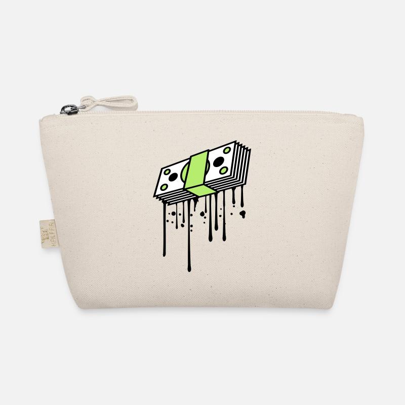 drop graffiti banknotes buendel dollar gettin Organic Pouch