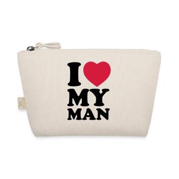 I love my man - Bio-Täschchen - Natur - Vorne
