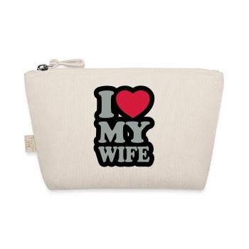 I love my wife - Organic Pouch - nature - Front