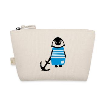 South pole penguin & anchor - Organic Pouch - nature - Front