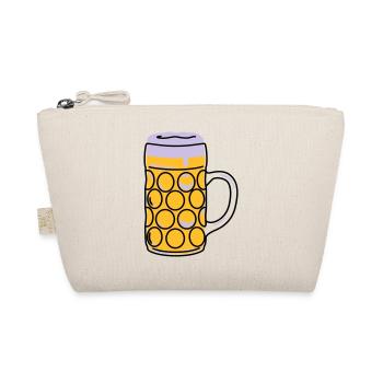 Bierkrug, Schoppen, Maß - Bio-Täschchen - Natur - Vorne
