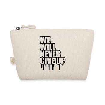 We Will Never Give Up Graffiti - Organic Pouch - nature - Front