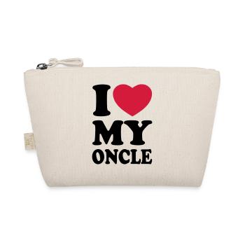 I love my oncle - Ich liebe meinen Onkel - Bio-Täschchen - Natur - Vorne
