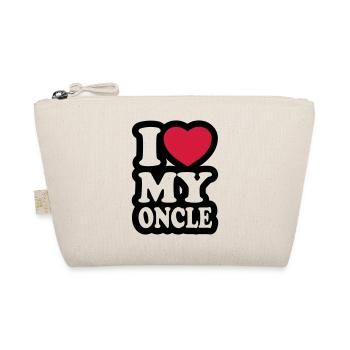 I love my oncle - Ich liebe meinen Onkel - Bio-Täschchen - Natur - Vorne