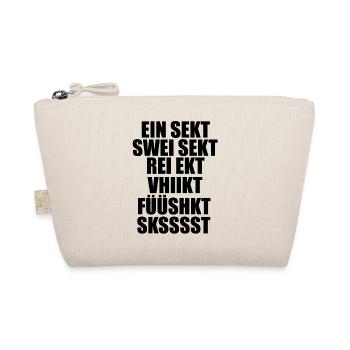 Sekttrinker humor - Bio-Täschchen - Natur - Vorne