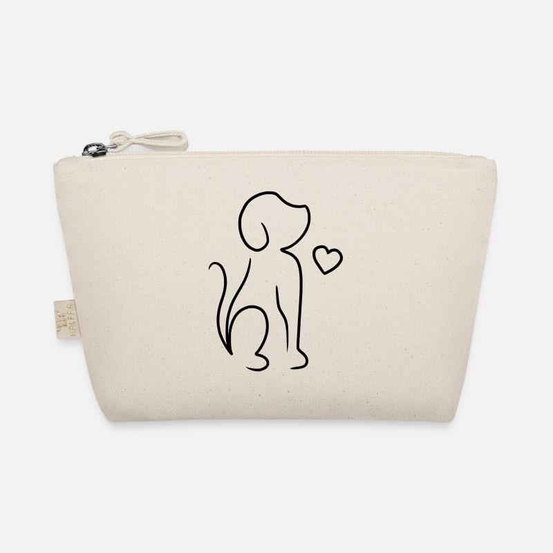 Dog drawing - Organic Pouch - nature