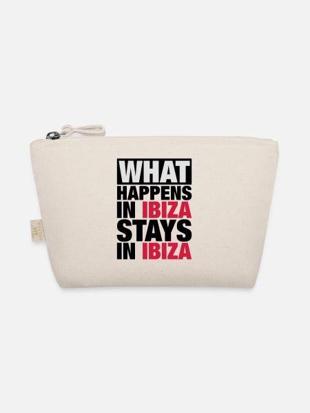 What Happens in Ibiza Stays in ibiza - Organic Pouch - nature - Front