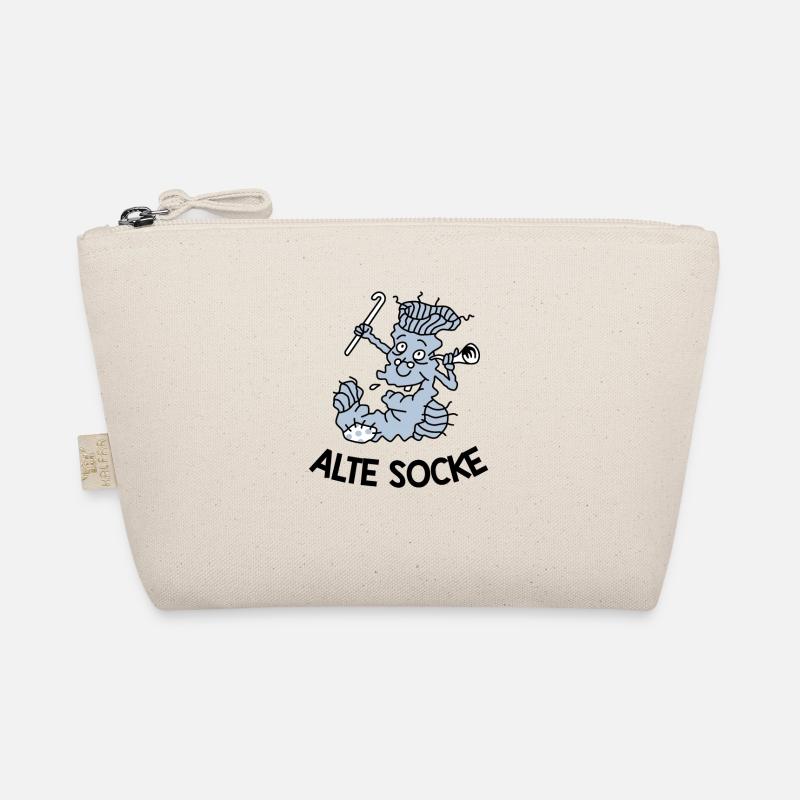 Alte Socke - Bio-Täschchen - Natur
