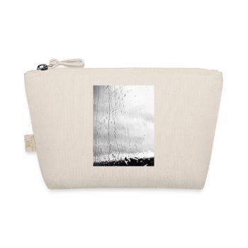 Regen auf Glas Monochrom - Bio-Täschchen - Natur - Vorne