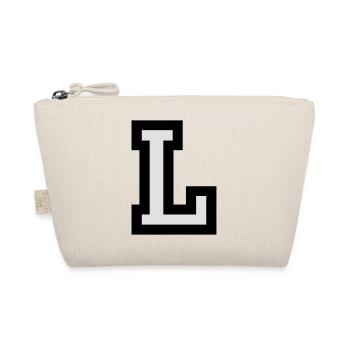 Letter L two-color - Organic Pouch - nature - Front