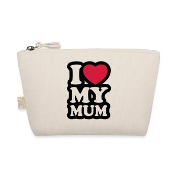 I love my mum - Organic Pouch - nature - Front