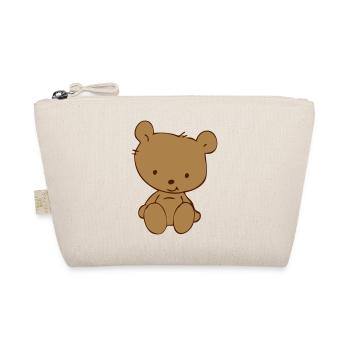 Toy Teddy Bear (vector) - Organic Pouch - nature - Front