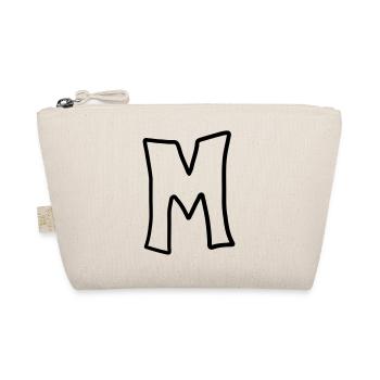 Letter M comic cartoon - Organic Pouch - nature - Front