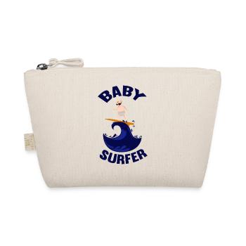 Baby surfer shirt that's cool to wear. - Organic Pouch - nature - Front
