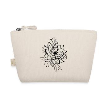 Lotusblüte Tattooart Idee Geschenk - Bio-Täschchen - Natur - Vorne
